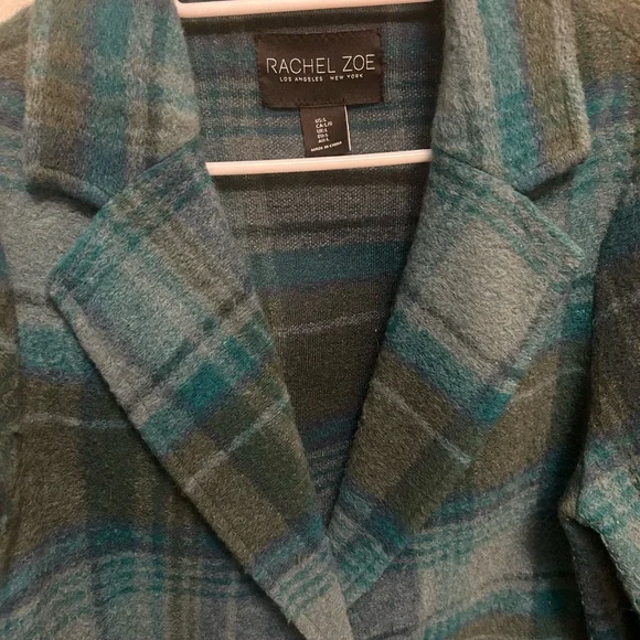 Rachel Zoe Plaid Blazer Overcoat - Picture 3 of 5